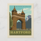 Hartford, CT Briefkaart (Voorkant)