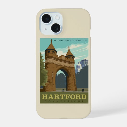Hartford, CT iPhone 15 Case (Achterkant)