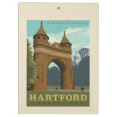 Hartford, CT Klembord (Achterkant)