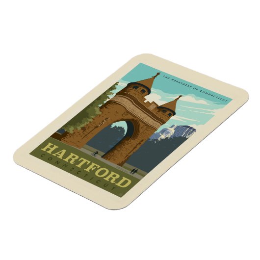 Hartford, CT Magneet (Linkerzijde)