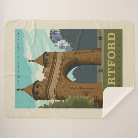 Hartford, CT Sherpa Deken (Voorkant (horizontaal))