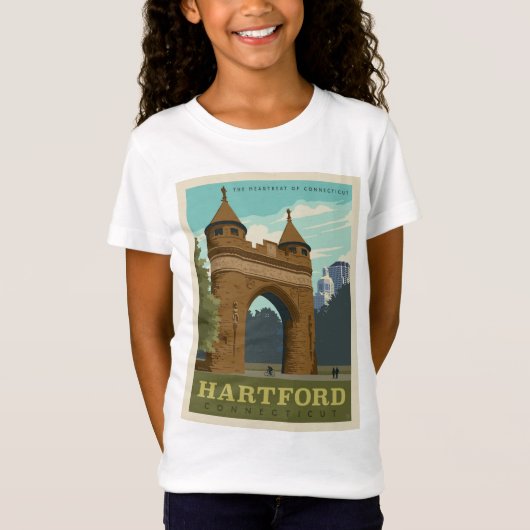 Hartford, CT T-shirt (Voorkant)