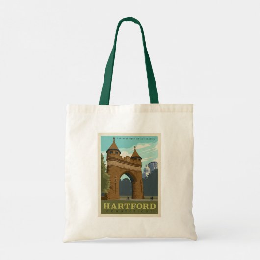 Hartford, CT Tote Bag (Achterkant)