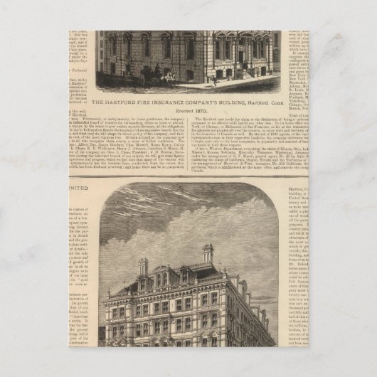 Hartford Fire Insurance Company Briefkaart (Voorkant)