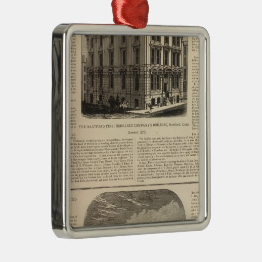 Hartford Fire Insurance Company Metalen Ornament (Rechts)