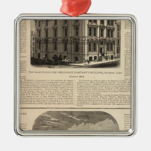 Hartford Fire Insurance Company Metalen Ornament (Voorkant)