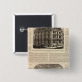 Hartford Fire Insurance Company Vierkante Button 5,1 Cm (Voorkant /achterkant)