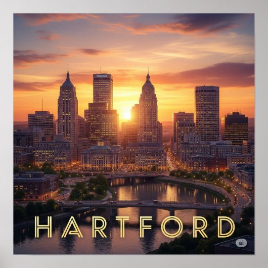 Hartford Golden Hour Poster (Voorkant)