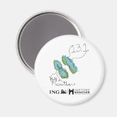 Hartford Half-Marathon: schoenen Magneet (Voorkant / Achterkant)