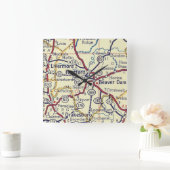  Hartford KY Map Vierkante Klok (Huis)