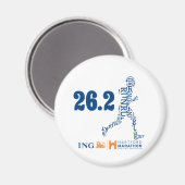 Hartford Marathon: 26.2 Magneet (Voorkant / Achterkant)