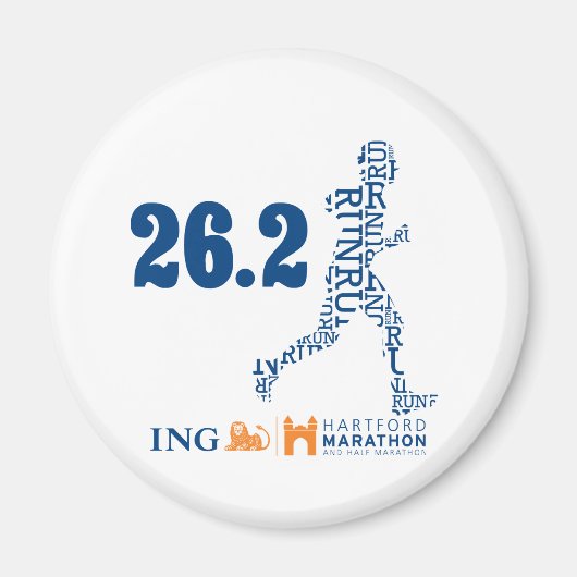 Hartford Marathon: 26.2 Magneet (Voorkant)