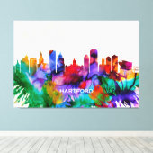 Hartford Skyline Canvas Afdruk (Insitu (Houten vloer))