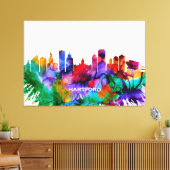 Hartford Skyline Canvas Afdruk (Insitu (Woonkamer))