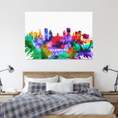 Hartford Skyline Canvas Afdruk (Insitu (Slaapkamer))