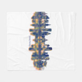 Hartford Skyline Fleece Deken (Voorkant (Horizontaal))