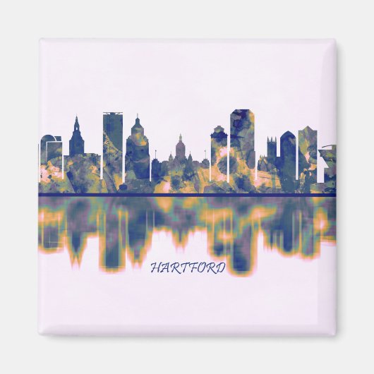 Hartford Skyline Magneet (Voorkant)