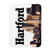Hartford Skyline met Hartford in de lucht Magneet (Verticaal)