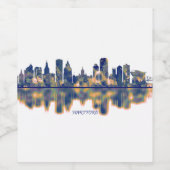 Hartford Skyline Wijn Etiket (Enkel label)