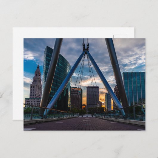 Hartford Sunset Briefkaart (Voorkant / Achterkant)
