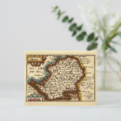 "Hartfordeshire" Hertfordshire County Map Briefkaart (Staand voorkant)