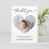 Hartfoto Baby| Aankondiging geboorte pasgeborene (Staand voorkant)