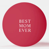 Hartfoto beste moeder ooit rood pingpongbal (Achterkant)
