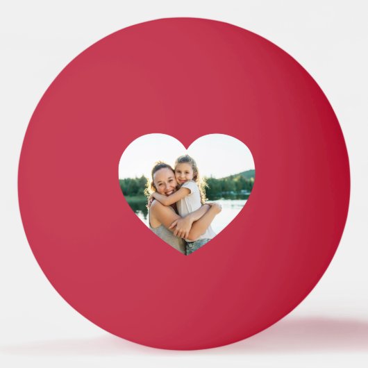 Hartfoto beste moeder ooit rood pingpongbal (Voorkant)