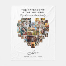 Hartfoto Collage Samen Familie Jubileum