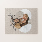 Hartfoto Familie Puzzel – gepersonaliseerd cadeau Legpuzzel (Horizontaal)