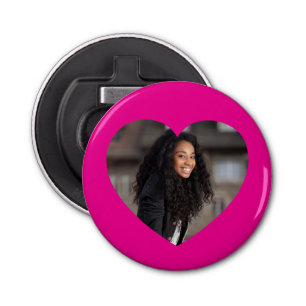 Hartfoto Hot Pink Button Flesopener