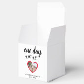 Hartfoto proefhuwelijksdiner, één dag erna bedankdoosjes (Geopend)