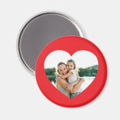 Hartfoto rood magneet (Voorkant / Achterkant)