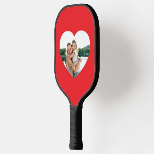 Hartfoto rood pickleball paddle (Links)