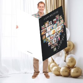Hartfotocollage Jumbo gepersonaliseerde verjaardag