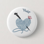 Hartgaren Bal W. Breinaalden - gepersonaliseerd Ronde Button 5,7 Cm (Voorkant)