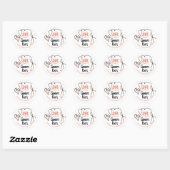 Hartgaren liefde breinaalden cadeau label stickers (Vel)