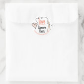 Hartgaren liefde breinaalden cadeau label stickers (Tas)
