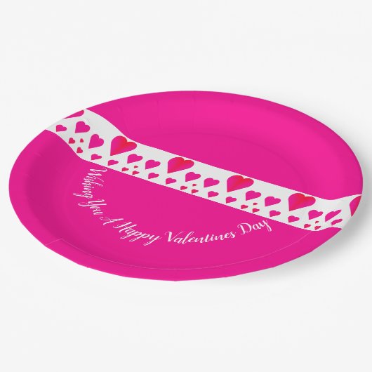 Hartgeaccentueerd ontworpen papieren bordje (Gekanteld)