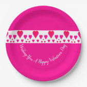 Hartgeaccentueerd ontworpen papieren bordje (Voorkant)