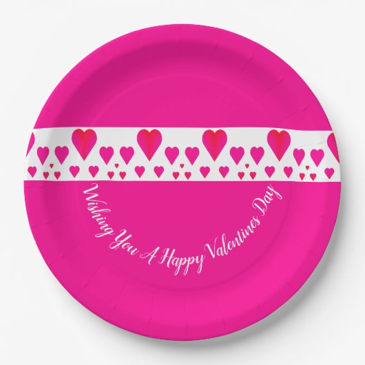 Hartgeaccentueerd ontworpen papieren bordje (Voorkant)