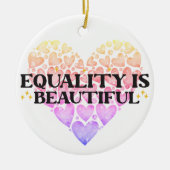 Hartgelijkheid Keramisch Ornament (Voorkant)