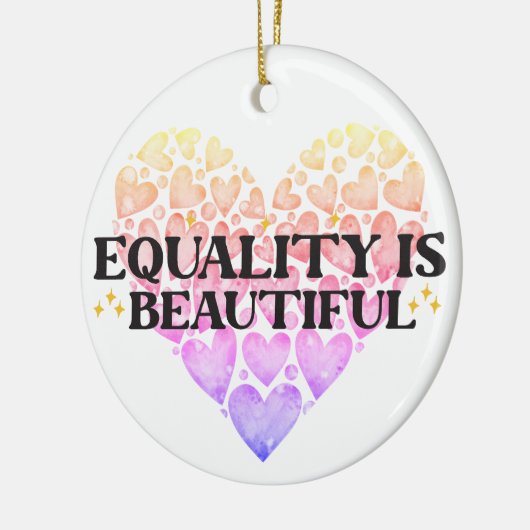 Hartgelijkheid Keramisch Ornament (Links)