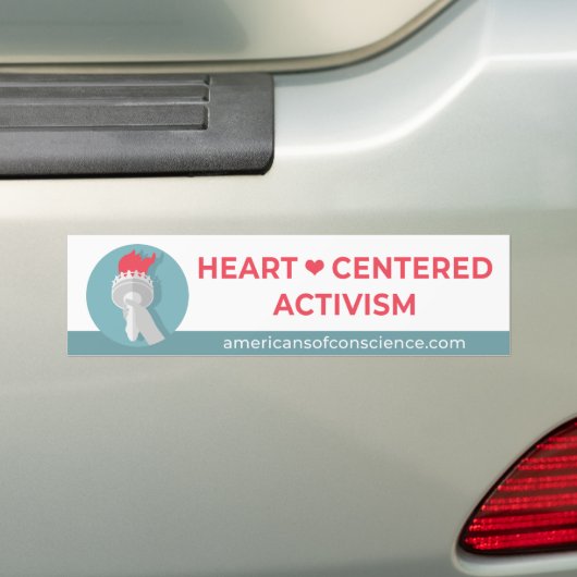 Hartgerichte activisme bumpersticker (Op auto)