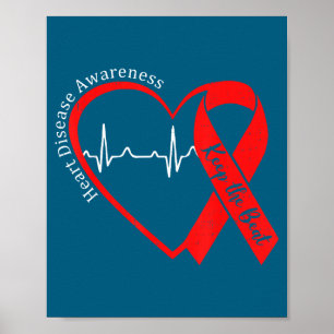 Hartgezondheid Hartziekte Bewustzijn Chd Hartslag Poster