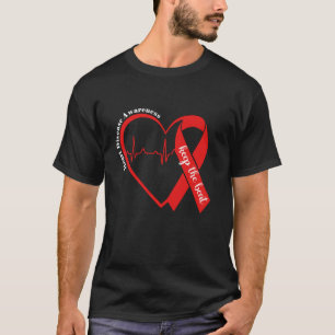 Hartgezondheid Hartziekte Bewustzijn Hartslag CHD T-shirt