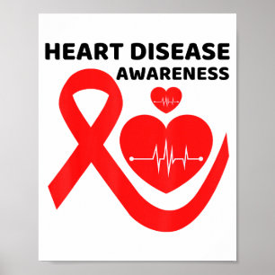 Hartgezondheid Hartziekte bewustzijn Poster
