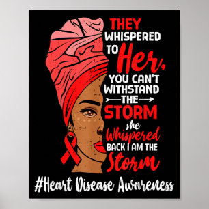 Hartgezondheid Zwarte Vrouwen Melanine Hartziekte Poster