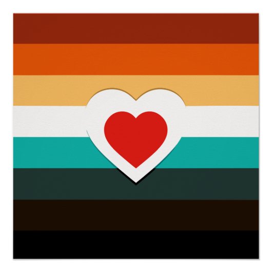 hartgradiënt perfect poster (Voorkant)