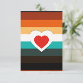 hartgradiënt RSVP kaartje (Staand voorkant)